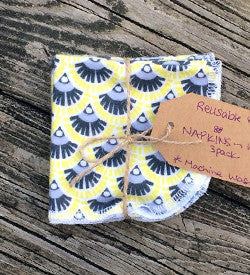 roundies reusable cloth wipes reusable baby wipes flannel eco friendly flannel cotton cloth wipes cloth napkins bathroom bath towels baby wipes anne riggs design anne riggs These wipes are the perfect size for just about everything: Great for fast clean ups and little messes. Keep a stack handy in the kitchen for wiping little faces and hands after meals. Pack in lunch and snack bags for a cloth alternative to paper napkins