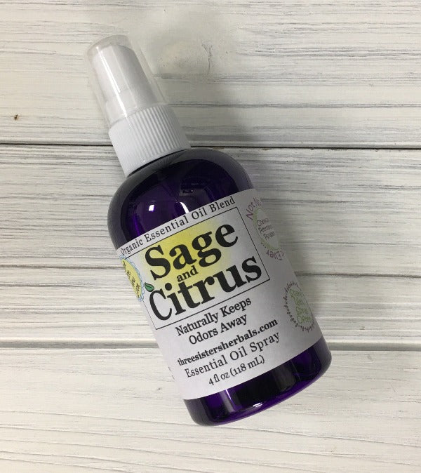 Sage and Citrus Essential Oil Spray