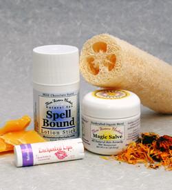 three sisters herbals love your skin family bundle wicked magic salve sore nipples skin care salve rashes rash treatment psoriasis plantain organic ointment magic salve herbalsalve herbal salve first aid cream eye makeup removal eczema dry skin diaper rash cream cracked heels comfrey chickweed chamomile calndula baby skin care all natural