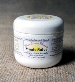 three sisters herbals organic skin care handcrafted wicked magic salve tea tree oil skin care rashes rash treatment organic magic salve horses hooves hooved animals hoof farm animals dry skin dogs dog cream cracked heels chickens cats antifungal animals animal care kit all natural dog gifts all natural abscesses. The best all-natural herbal salve.
