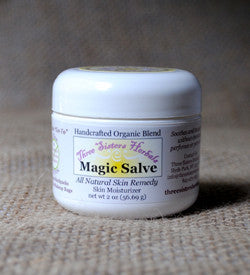 three sisters herbals organic skin care handcrafted wicked magic salve tea tree oil skin care rashes rash treatment organic magic salve horses hooves hooved animals hoof farm animals dry skin dogs dog cream cracked heels chickens cats antifungal animals animal care kit all natural dog gifts all natural abscesses The Best all-natural Herbal Salve.